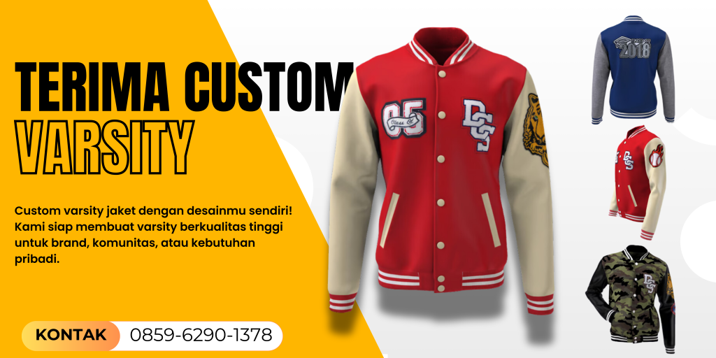 Jasa Custom Jaket Varsity Terbaik